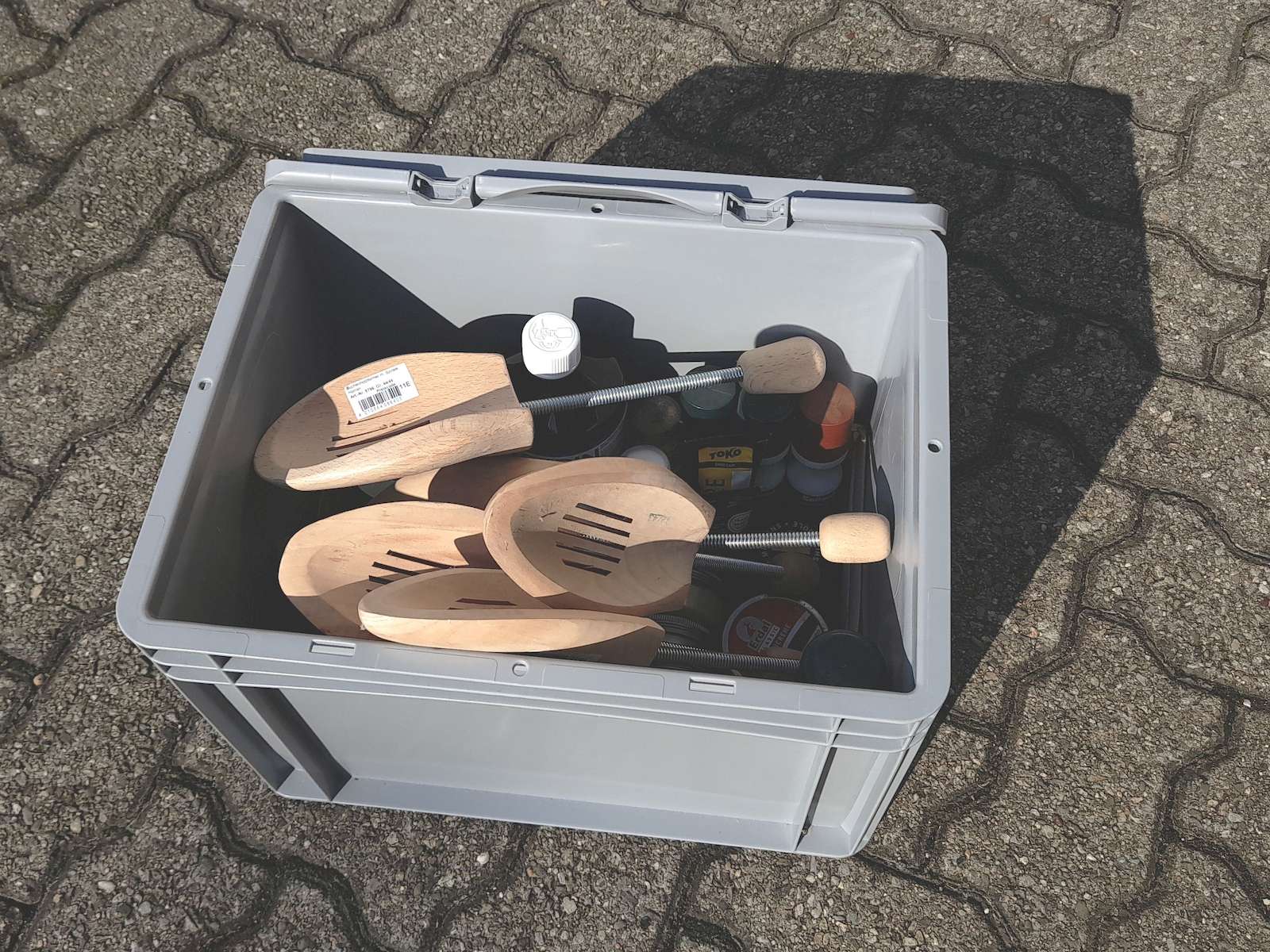schuhputzbox mit spanner